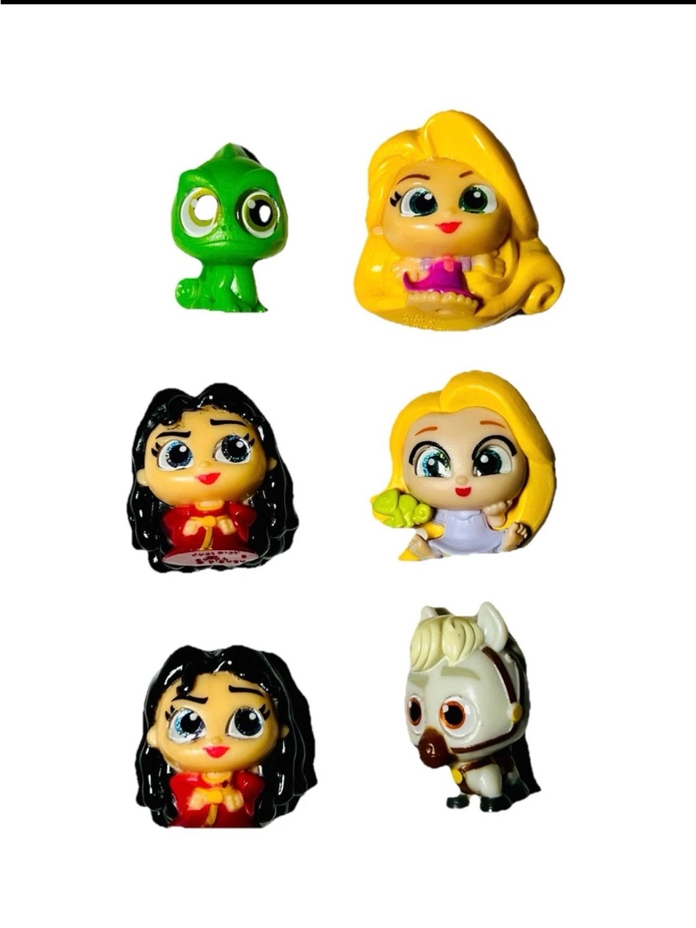Disney Doorables Tangled Rapunzel 6 Fig Mother Gothel Pascal Maximus
